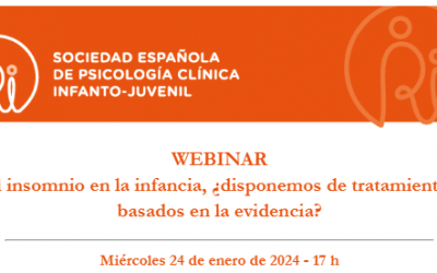 SEPCIJ WEBINAR: Insomnia in childhood, do we have evidence-based treatments?