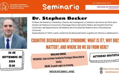 Seminario Cognitive disengagement syndrome: What is it?, why does it matter?, and where do we go from here?